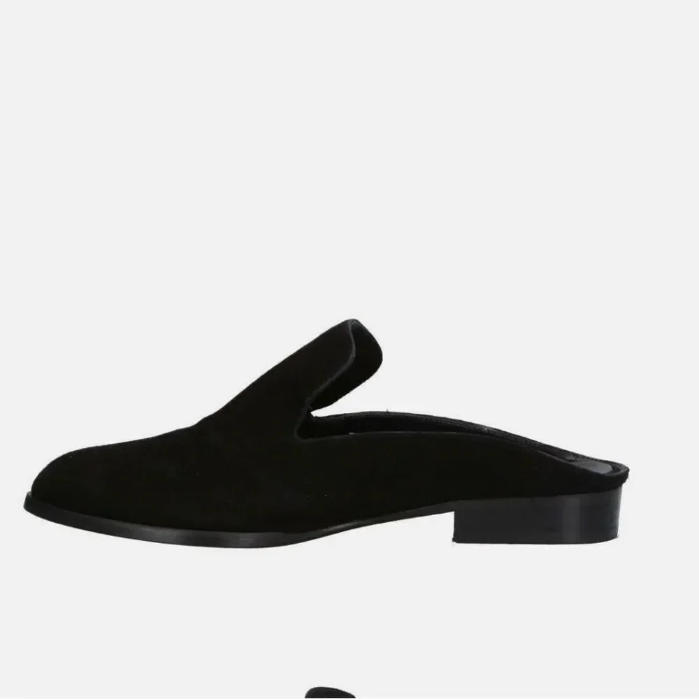Clergerie black velvet slides 37